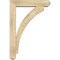 Ekena Millwork Thorton Craftsman Rough Sawn Bracket w/ Offset Brace, Douglas Fir, 6"W x 26"D x 38"H BKT0604X26X38THR04RDF - alternate 3